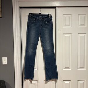 Signature Dark Blue Straight Leg Jeans